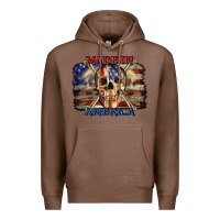 Chestnut Made in America 4th of july Premium Hoodie - CowGirlArtShop