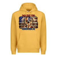 Mustard Made in America 4th of july Premium Hoodie - CowGirlArtShop