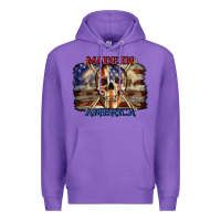 Purple Made in America 4th of july Premium Hoodie - CowGirlArtShop