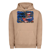 Pigment Burro Leopard glitter American flag 4th of july Urban Hoodie - CowGirlArtShop