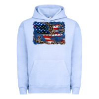 Pigment Grape Ice Leopard glitter American flag 4th of july Urban Hoodie - CowGirlArtShop