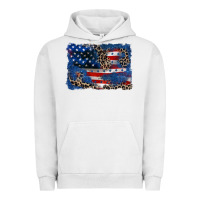 Pigment Lunar Rock Leopard glitter American flag 4th of july Urban Hoodie - CowGirlArtShop