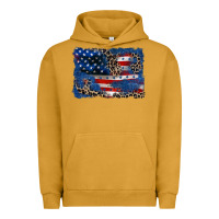 Pigment Peanut Butter Leopard glitter American flag 4th of july Urban Hoodie - CowGirlArtShop
