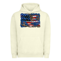 Pigment Pistachio Leopard glitter American flag 4th of july Urban Hoodie - CowGirlArtShop