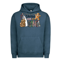 Pigment Midnight Navy i put out for santa Urban Hoodie - CowhideDigitalArt