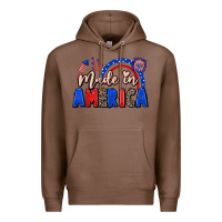 Chestnut Made in America 4th of july Premium Hoodie - CowGirlArtShop