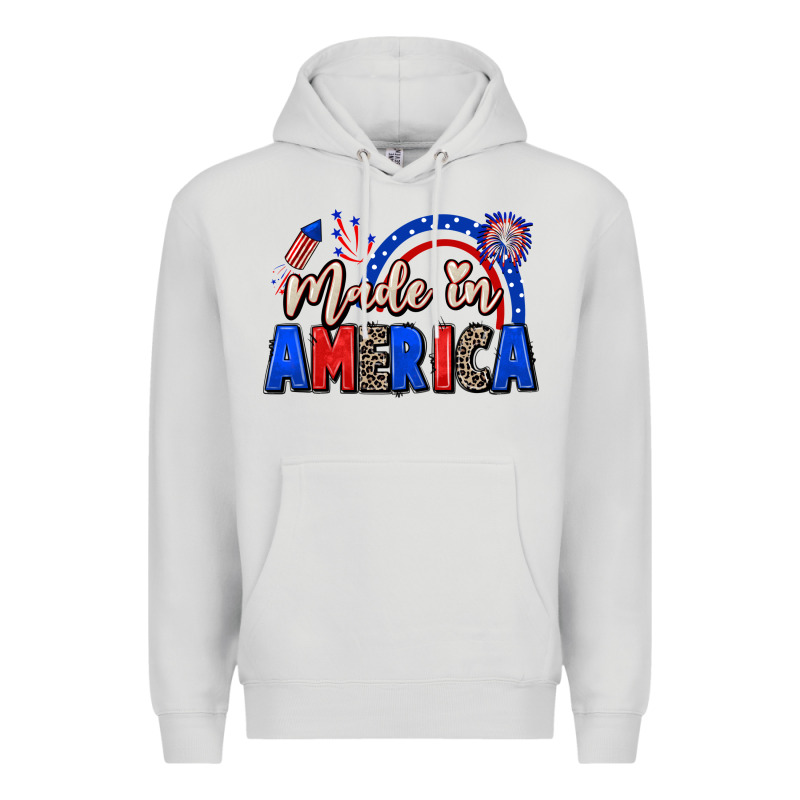 Made In America 4th Of July Premium Hoodie by CowGirlArtShop | Teevron