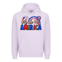Lilac Made in America 4th of july Premium Hoodie - CowGirlArtShop