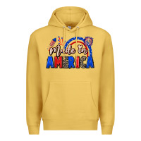 Antique Gold Made in America 4th of july Premium Hoodie - CowGirlArtShop