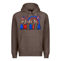 Coffee Made in America 4th of july Premium Hoodie - CowGirlArtShop