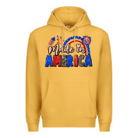 Mustard Made in America 4th of july Premium Hoodie - CowGirlArtShop