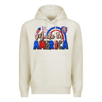 Oatmeal Heather Made in America 4th of july Premium Hoodie - CowGirlArtShop