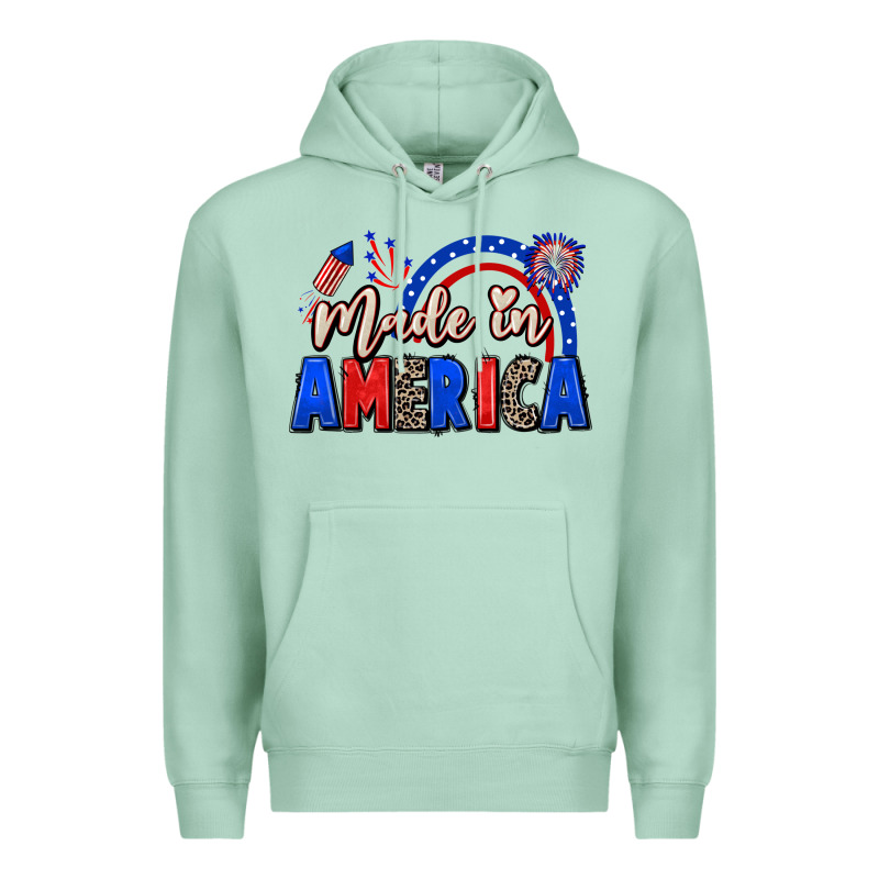 Made In America 4th Of July Premium Hoodie by CowGirlArtShop | Teevron