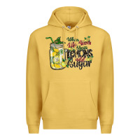 Antique Gold when life gives you lemons add sugar Premium Hoodie - SublimationCraftShop