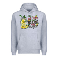 Heather Grey when life gives you lemons add sugar Premium Hoodie - SublimationCraftShop