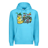 Ocean Blue when life gives you lemons add sugar Premium Hoodie - SublimationCraftShop