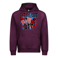 Mauve Wine Let's get lit 4th of july Urban Hoodie - CowGirlArtShop