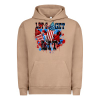 Pigment Burro Let's get lit 4th of july Urban Hoodie - CowGirlArtShop