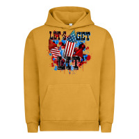 Pigment Peanut Butter Let's get lit 4th of july Urban Hoodie - CowGirlArtShop