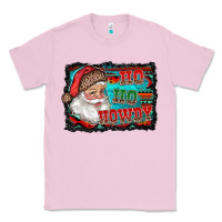 Bubblegum Pink ho ho howdy with santa Classic Tee - RanaPortraitStore