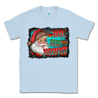 Dusty Blue ho ho howdy with santa Classic Tee - RanaPortraitStore
