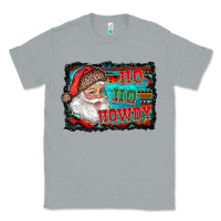 Heather Grey ho ho howdy with santa Classic Tee - RanaPortraitStore