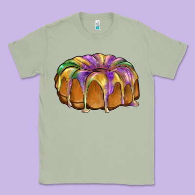 King Cake Classic Tee Designed By Barkaloodesign