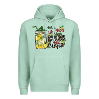 Seafoam when life gives you lemons add sugar Premium Hoodie - SublimationCraftShop
