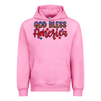 Fuchsia Pink God bless America Urban Hoodie - Neo Western