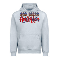 Heather Grey God bless America Urban Hoodie - Neo Western