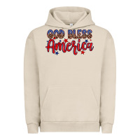Pigment French Oak God bless America Urban Hoodie - Neo Western