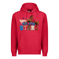 Cardinal Horse pig chicken with oh my stars Premium Hoodie - Neo Western