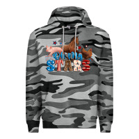 Slate Camo Horse pig chicken with oh my stars Premium Hoodie - Neo Western