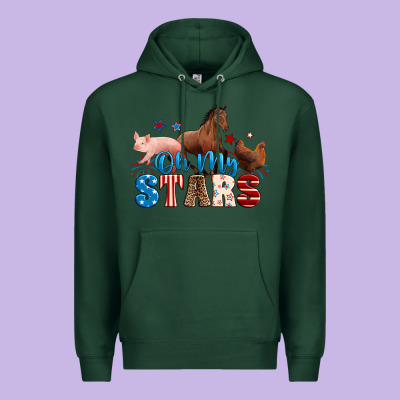 Horse Pig Chicken With Oh My Stars Premium Hoodie Designed By Neo Western