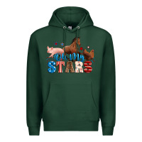Sports Green Horse pig chicken with oh my stars Premium Hoodie - Neo Western
