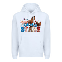 White Horse pig chicken with oh my stars Premium Hoodie - Neo Western