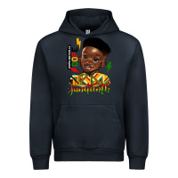 Navy juneteenth black boy Urban Hoodie - HRA Design Shop