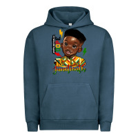 Pigment Midnight Navy juneteenth black boy Urban Hoodie - HRA Design Shop
