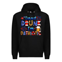 Black I'm not drunk I'm patriotic Premium Hoodie - Neo Western