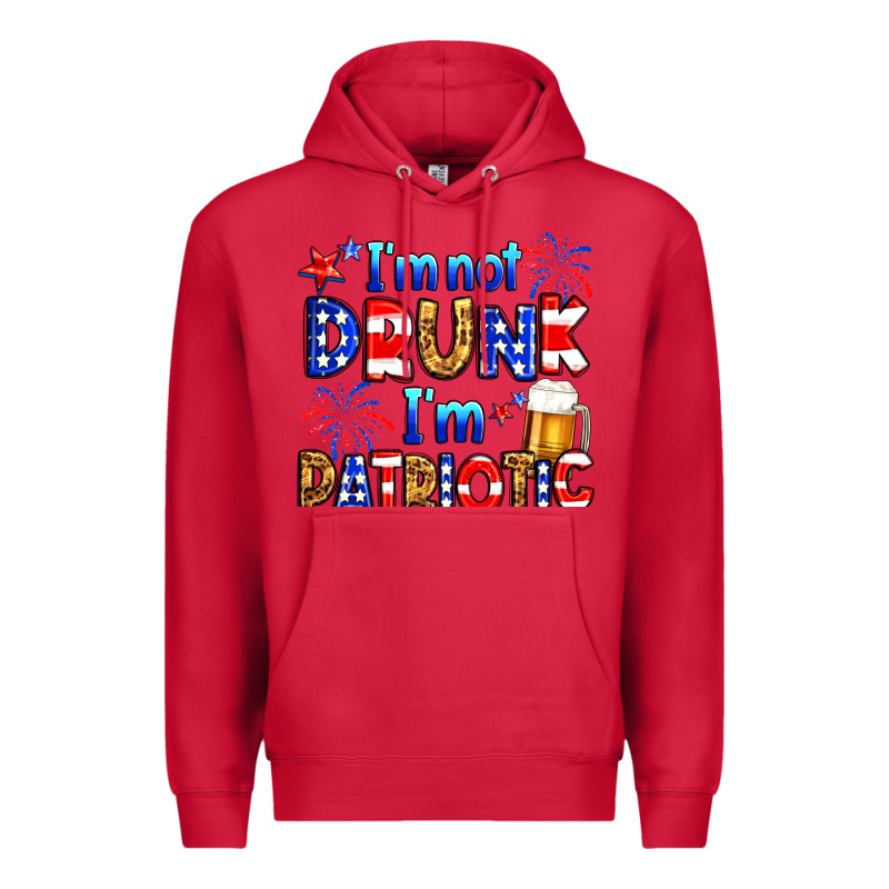 I'm Not Drunk I'm Patriotic Premium Hoodie by Neo Western | Teevron