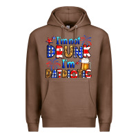 Chestnut I'm not drunk I'm patriotic Premium Hoodie - Neo Western