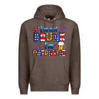 Coffee I'm not drunk I'm patriotic Premium Hoodie - Neo Western