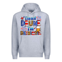 Heather Grey I'm not drunk I'm patriotic Premium Hoodie - Neo Western