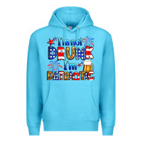 Ocean Blue I'm not drunk I'm patriotic Premium Hoodie - Neo Western