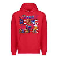 Red I'm not drunk I'm patriotic Premium Hoodie - Neo Western