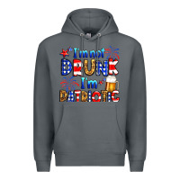 Rock I'm not drunk I'm patriotic Premium Hoodie - Neo Western