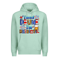 Seafoam I'm not drunk I'm patriotic Premium Hoodie - Neo Western