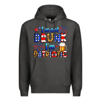 Charcoal Heather I'm not drunk I'm patriotic Premium Hoodie - Neo Western