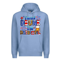 Colony Blue I'm not drunk I'm patriotic Premium Hoodie - Neo Western