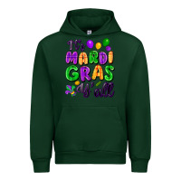 Foreset Green it's mardi gras y'all Urban Hoodie - FaDigitalArtStudio